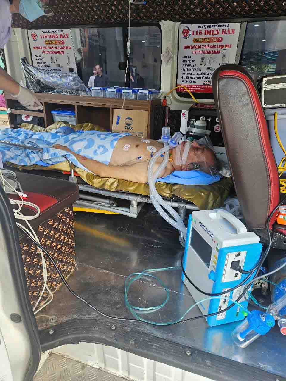 Gọi xe cấp cứu dịch vụ tại Trung tâm Y tế khu vực Nam Giang