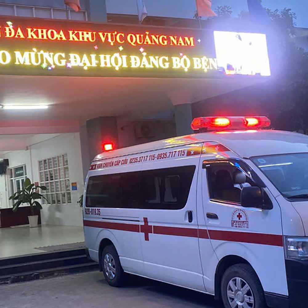 Gọi xe cấp cứu dịch vụ tại Bệnh Viện Đa Khoa Khu Vực Quảng Nam